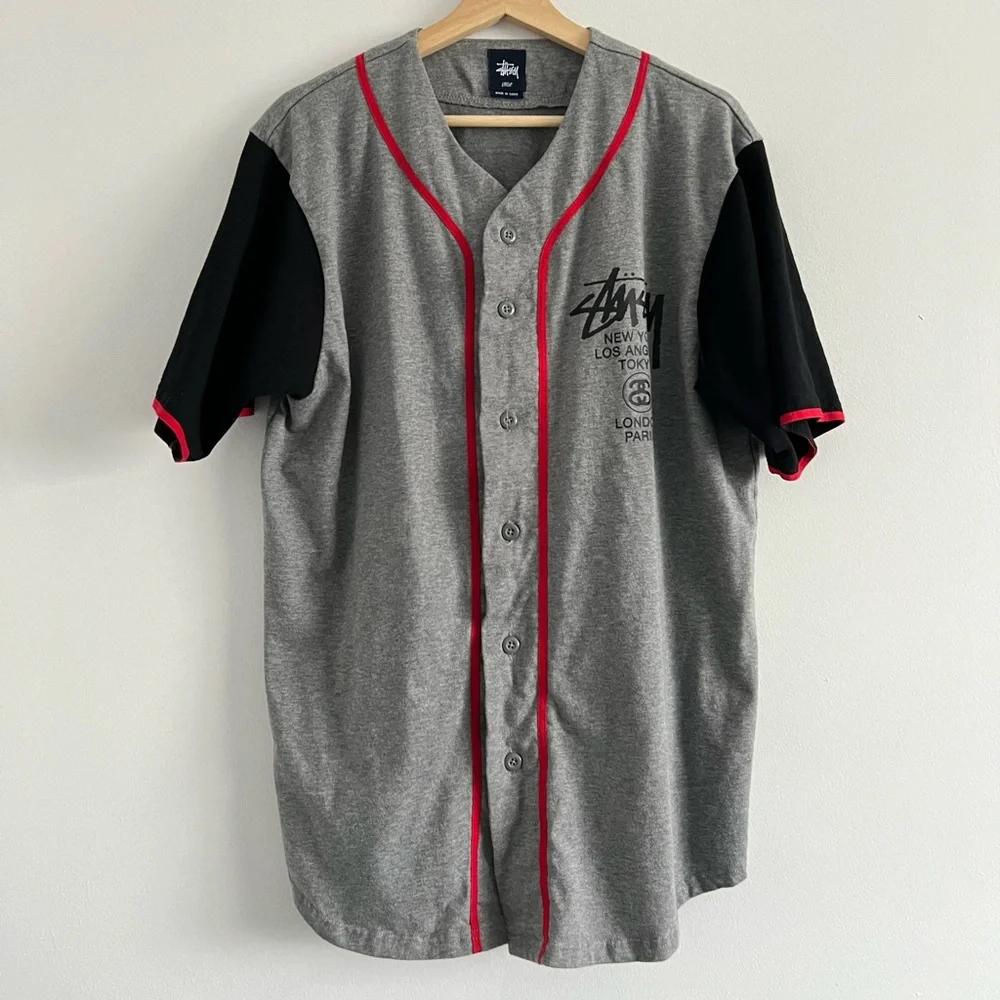 Stussy World Baseball Shirt - Picture 2 of 8